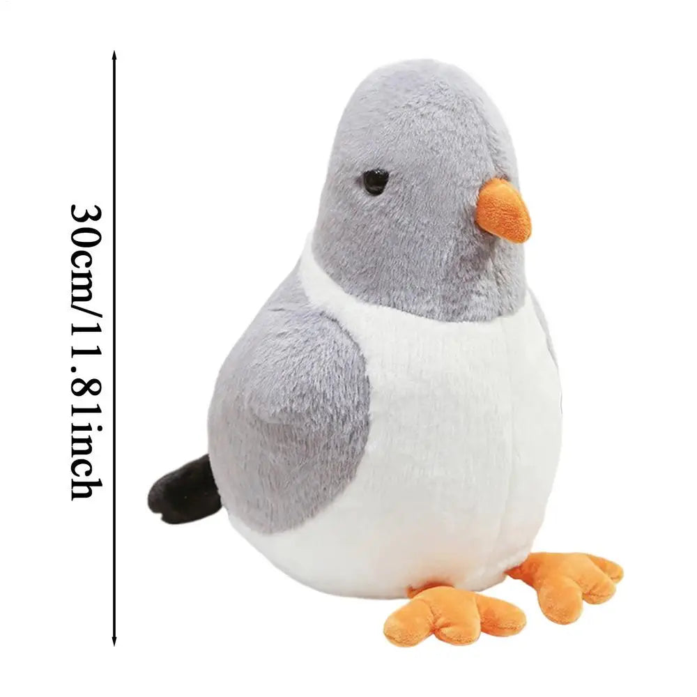 Pigeon Stuffed Animal Peace Bird Ornaments Safe PP Cotton Doll For Boys Girls Sleep Companion Family Friends Colleagues Birthday Zpaxo GRAY United States
