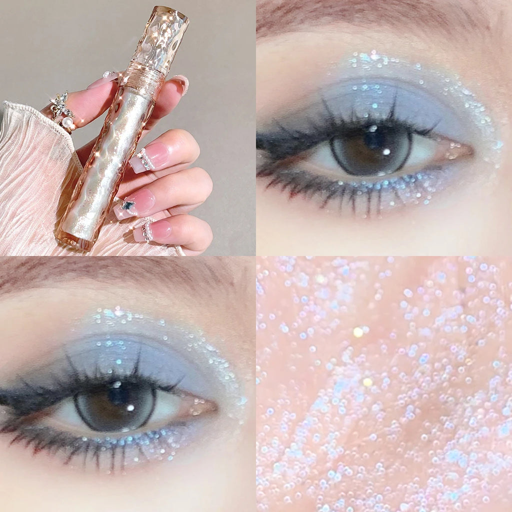 Halloween Glitter Eyeshadow Liquid - Glossy glitter long-lasting singlecolor tiny sparkling shimmer eyeshadow for festive makeup Zpaxo 06
