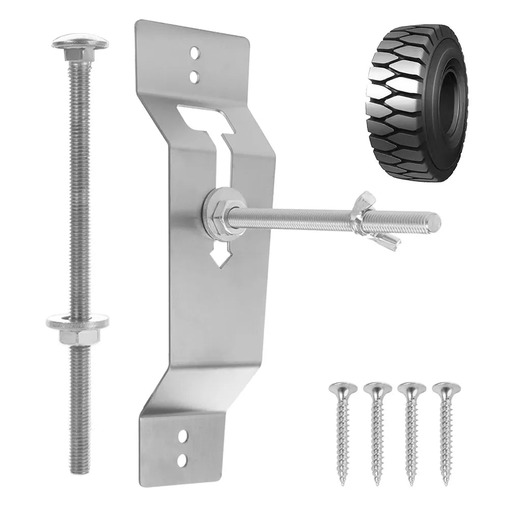 Wall Mount Spare Tire Carrier Holder Wear Resistant Save Space Rack Zpaxo