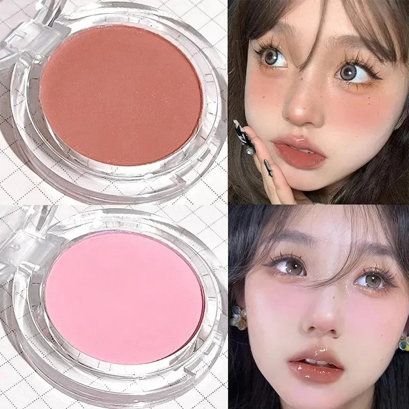 Monochrome Blush Palette Rose Orange Soft Blusher Powder Natural Cheek Color Face Makeup Matte Girl Rouge Contour Shadow Palette Zpaxo