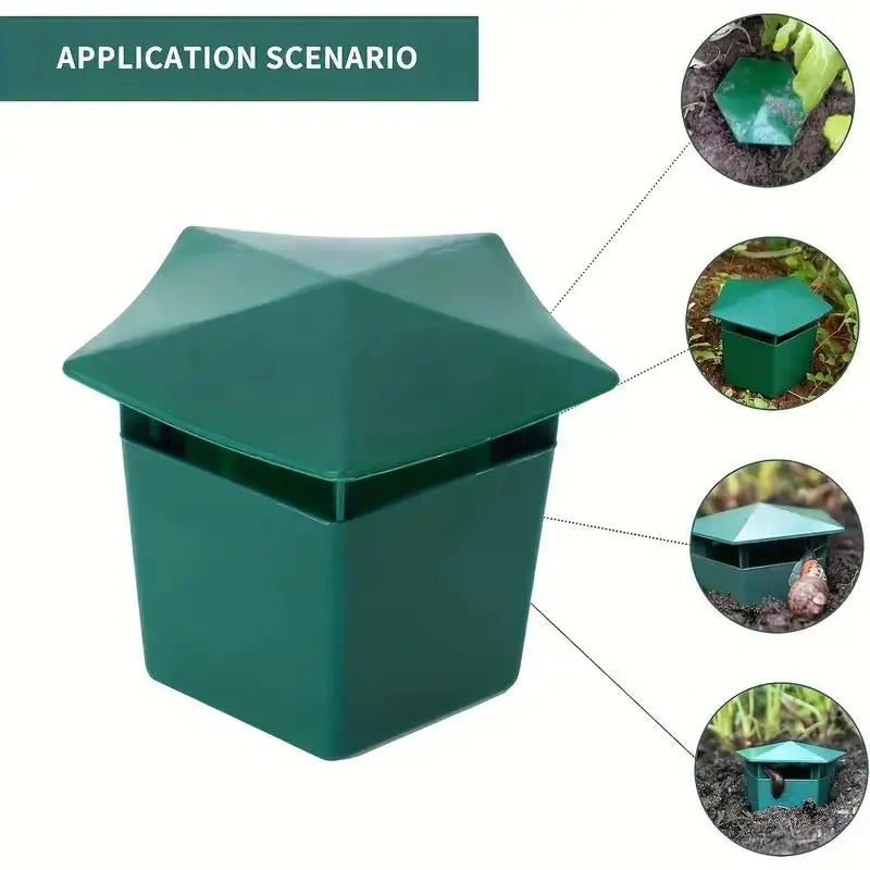 [High-Quality Snail Trap] Durable High-Quality Snail & Slug Trap - Safe Plastic Cage for Vegetables and Flowers Zpaxo 1pc
