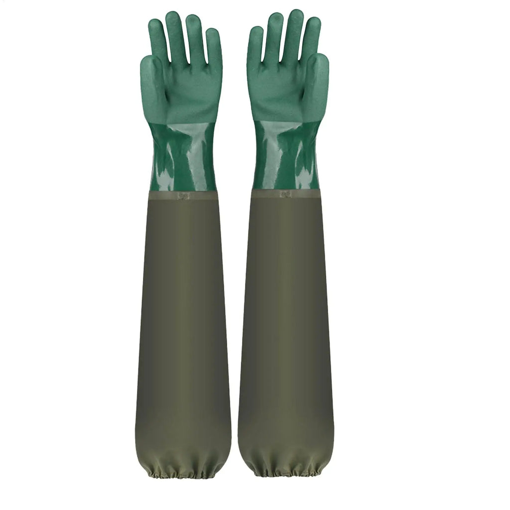 Long Rubber Cleaning Gloves – Waterproof Dishwashing & Garden Rubber Cleaning Gloves Zpaxo