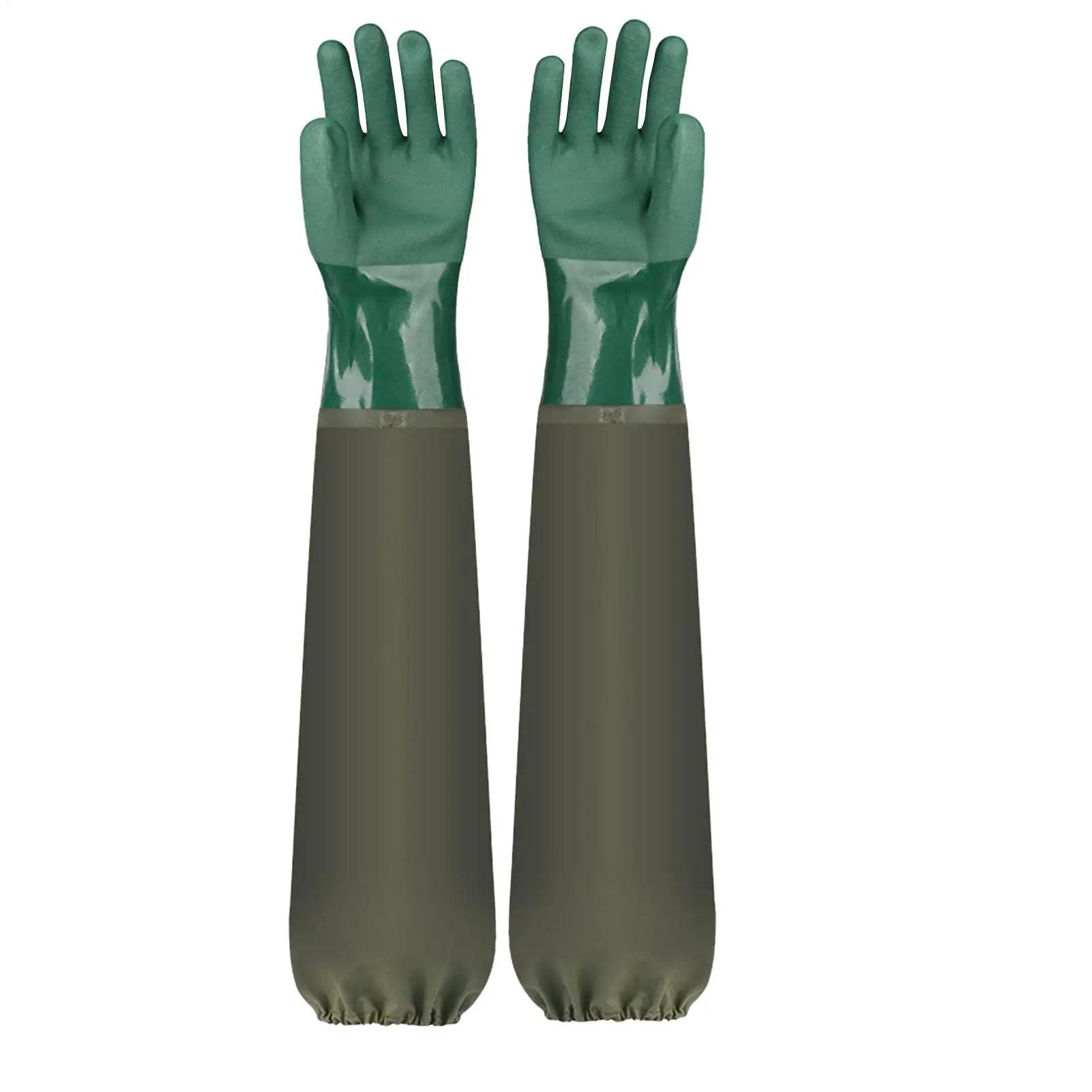 Long Rubber Cleaning Gloves – Waterproof Dishwashing & Garden Rubber Cleaning Gloves Zpaxo