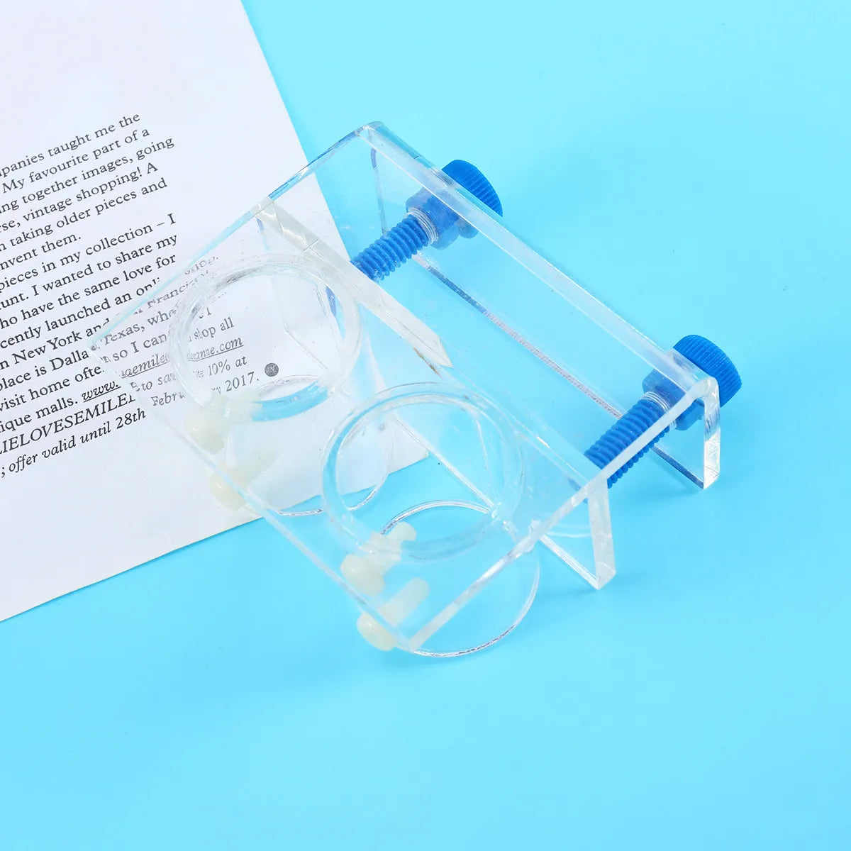 Premium Acrylic Double Ended Fish Water Pipe Flexible Fixed Support