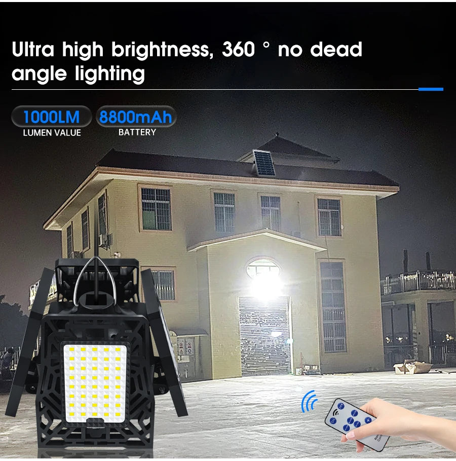 Solar Pendant Lights Indoor Led Outdoor Lighting 4 Mode Powered Shed Zpaxo