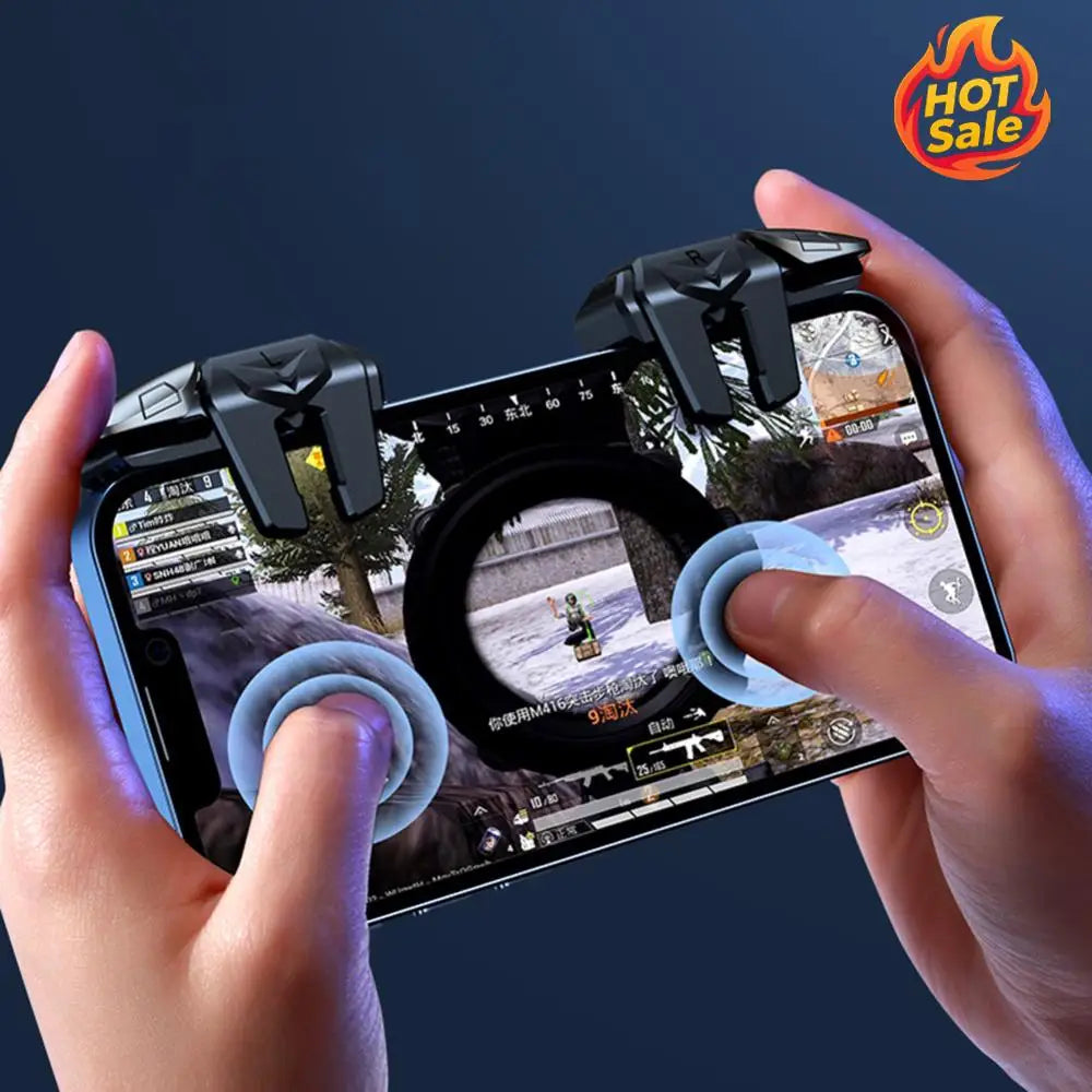 2pcs Mobile Gamepad Trigger Joystick Latency-Free Control for PUBG Game Shooter Fire Button Controller for Iphone Android Phone Zpaxo