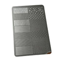 ▶1Pcs Striped Wave Points Pattern French Stainless Steel Stencil Nail Art Transfer Template Manicure Tool Nail Stamping Plates Zpaxo 1Pcs