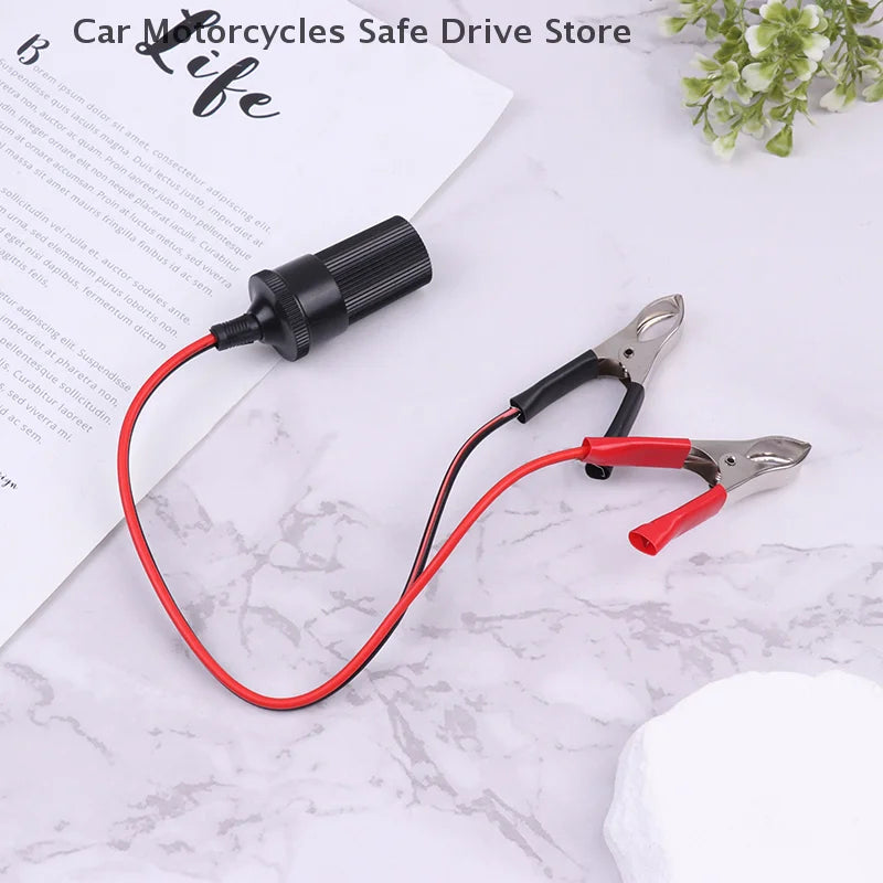 CMHigh-Power 12V Car Cigarette Lighter Socket Battery Alligator