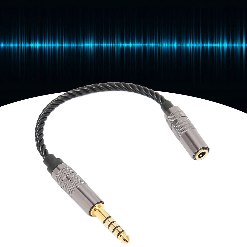 Headphone Adapter Cable Gold Plated Balanced Male Stereo Female Cord
