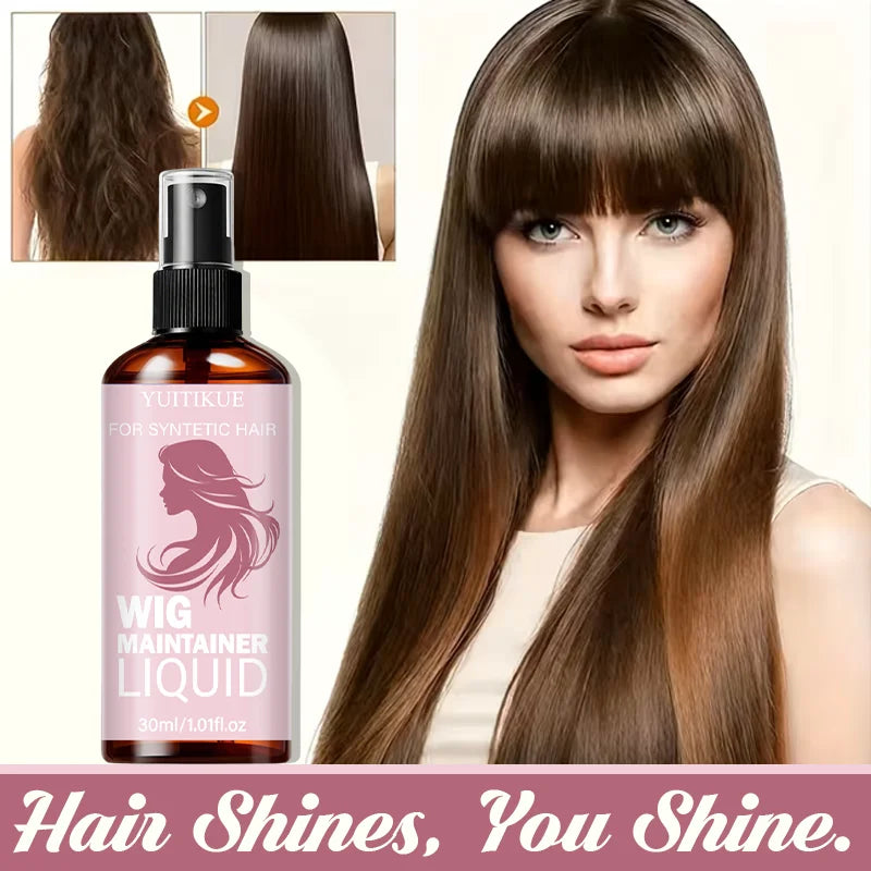YUITIKUE Wig Detangler Spray for Smooth Shiny Synthetic Hair Wig Detangler Spray Zpaxo