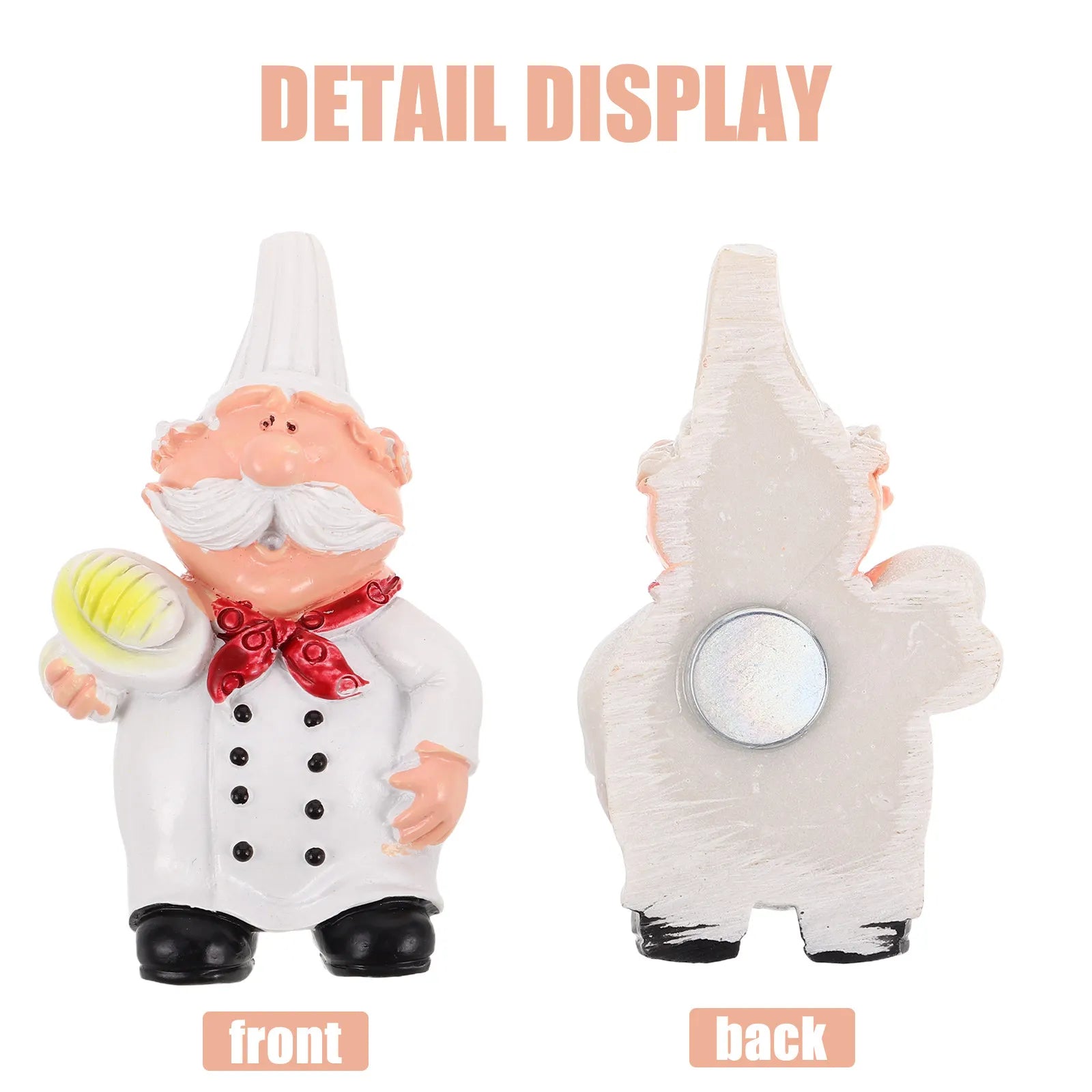 Chef Fridge Magnet Resin 3D Bread Holding Design Kitchen Decor