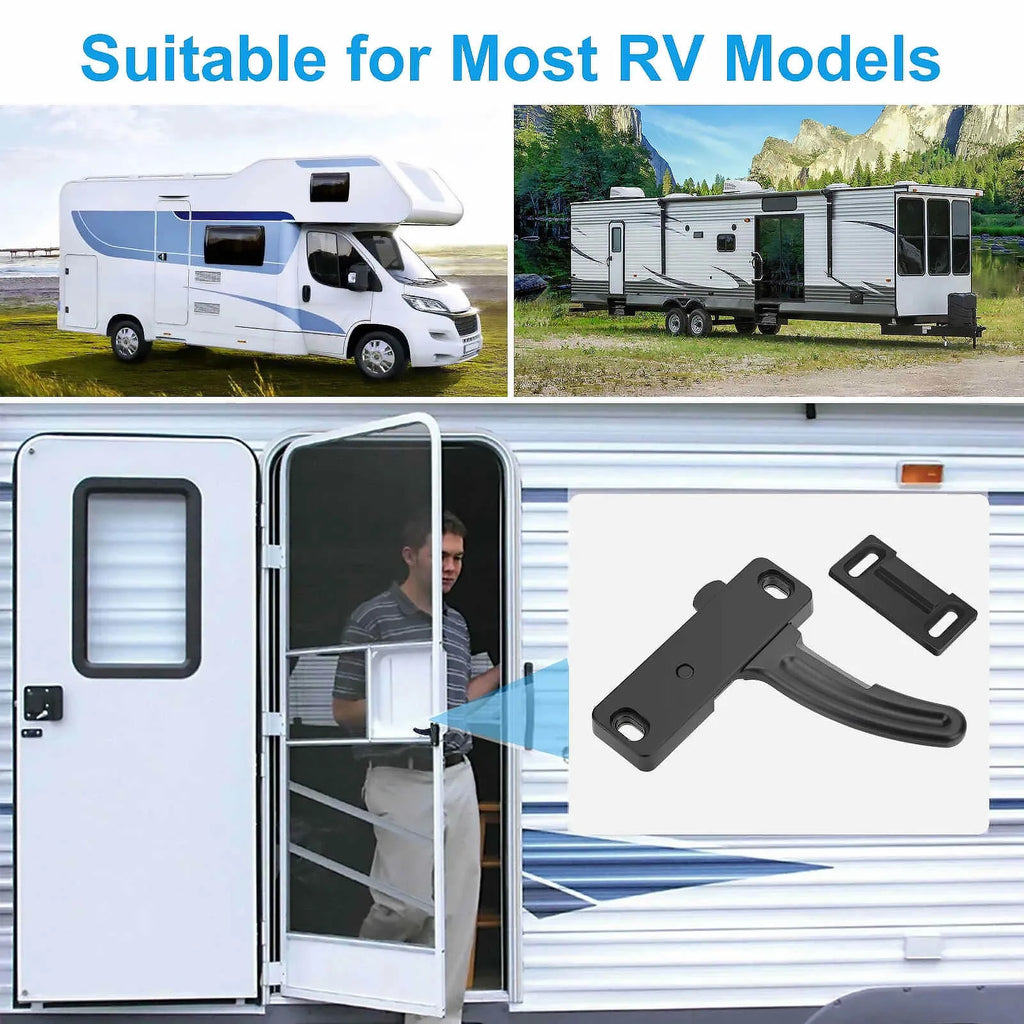RV Screen Door Latch Right Handle Aluminum Alloy Camper Motorhome