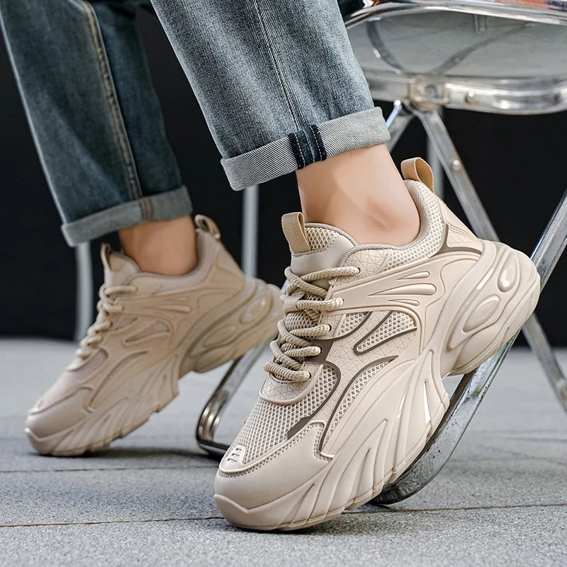 Men's Shoes Casual Sneakers Luxury Trainers Breathable Race Running