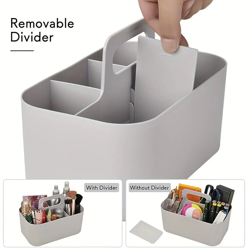 Multi-functional Storage Basket Handle Portable Pencil Pen Holder