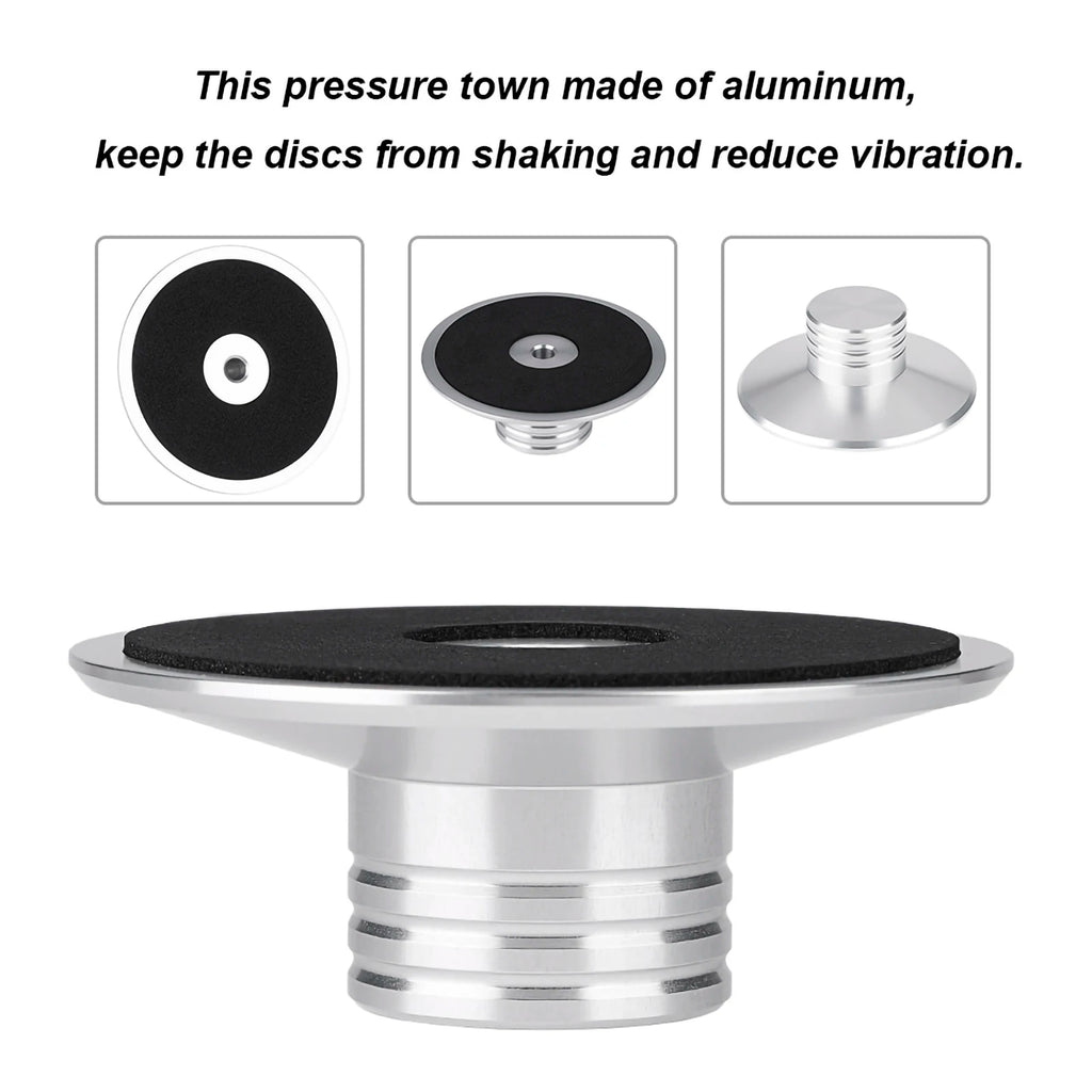 Metal Stabilizer Black Record Weight Clamp LP Vinyl Turntables Disc