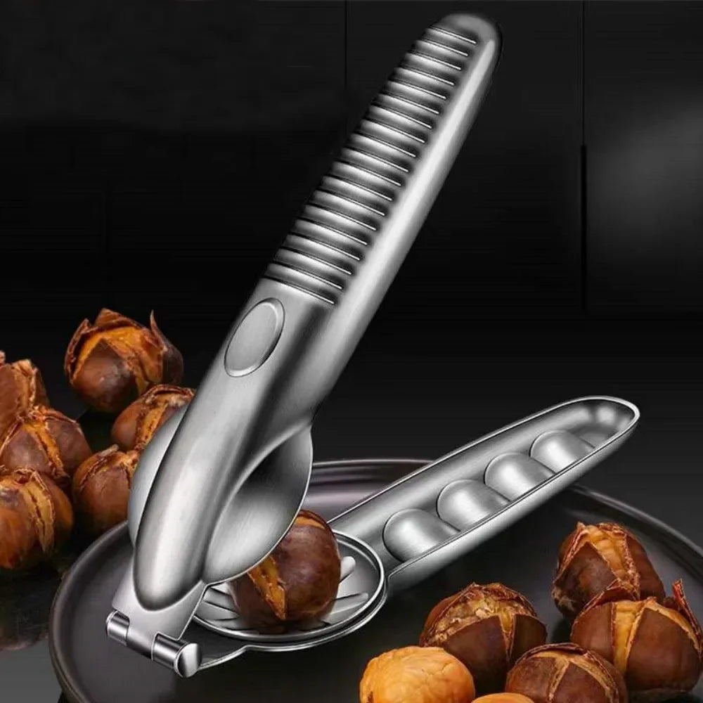 Stainless Steel Chestnut Nutcracker & Walnut Cracker Tool Nut Cracker Tool Zpaxo