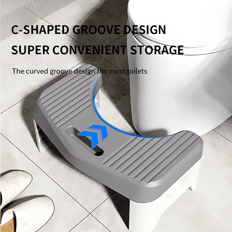 Comfort Toilet Stool for Adult Kids Pregnant Women, Squatting Aid Footstool. Zpaxo