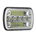 Amber DRL Led Headlights 6000 K White Square Design Automotive Zpaxo DC 12 V