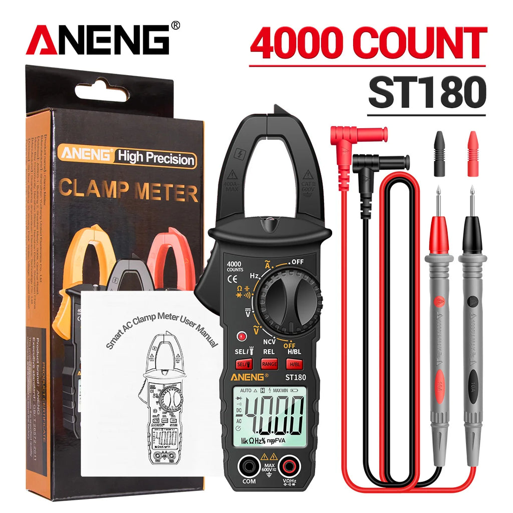 ANENG ST180 AC Current Multimeters 4000 Counts Digital Clamp Meters Zpaxo