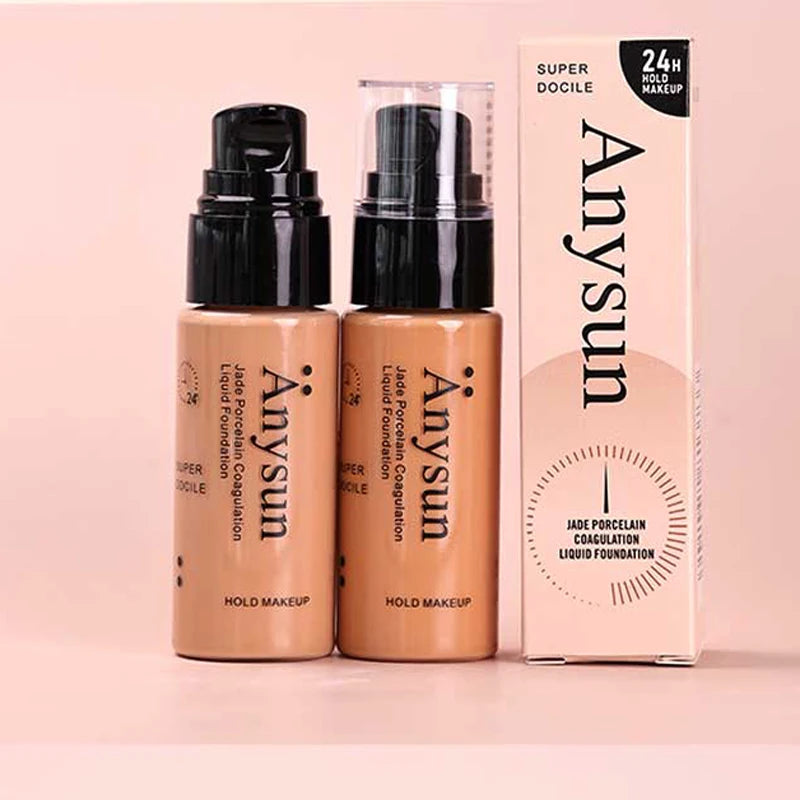 Long-lasting Concealer Liquid Foundation Waterproof Sweatproof Easy