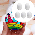 White Foam Eggs for Easter Crafts, DIY & School Projects Foam Craft Eggs Zpaxo 5pcs 14.3x10.1cm