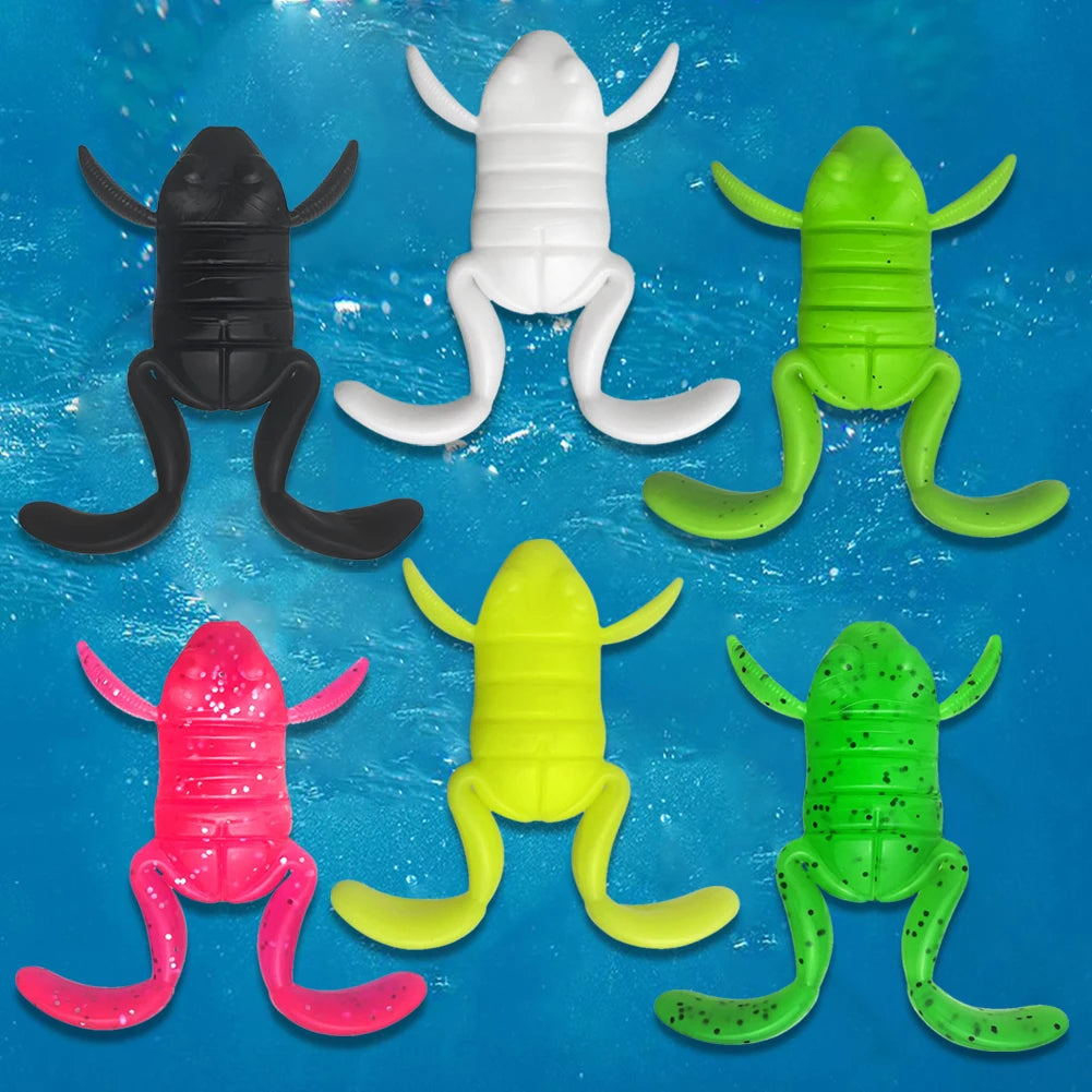 Frog Soft Bait Realistic Lure Attractive Fishing Saltwater Freshwater