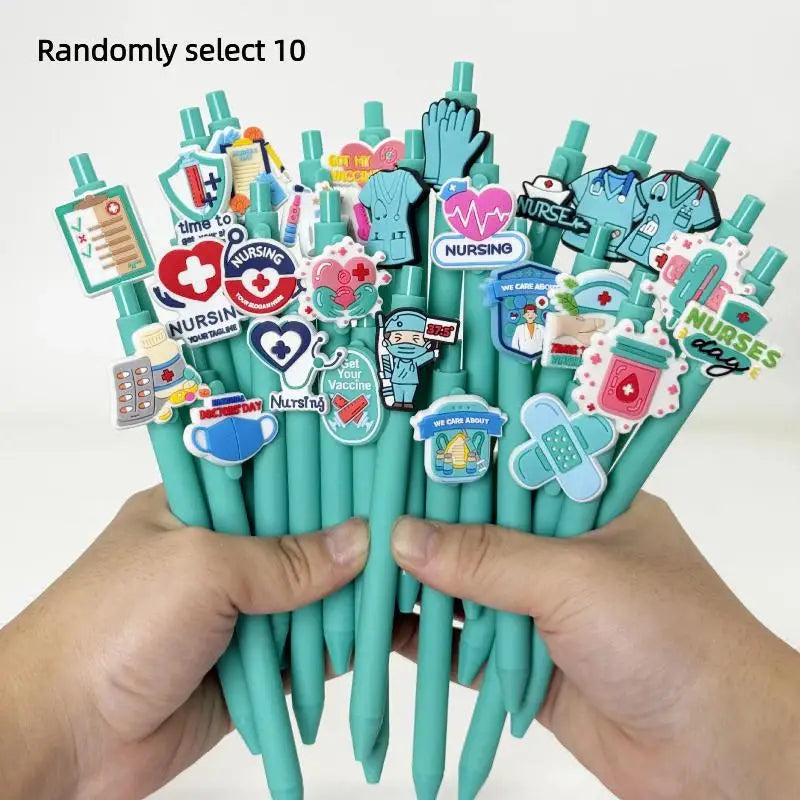 6 Retractable Gel Pens Great Medical Record Writing Ideal As Nurses Zpaxo A4