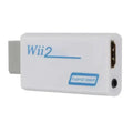 Full HD HDMI-Compatible Adapter Wii Console Converter Jack Audio Zpaxo WHITE