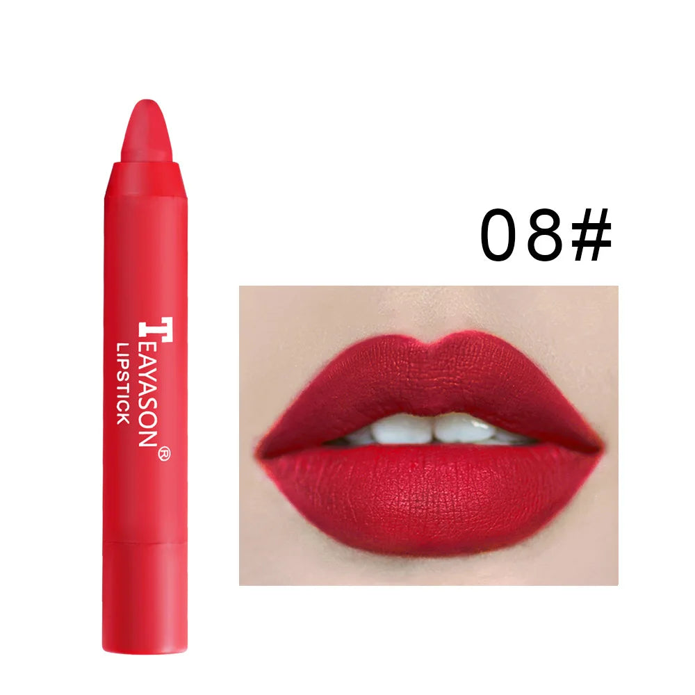 Matte velvet lipstick does not fade, does not stick to cup lipstick lipstick moisturizing lipstick pen nude earth red lipstick p Zpaxo 8