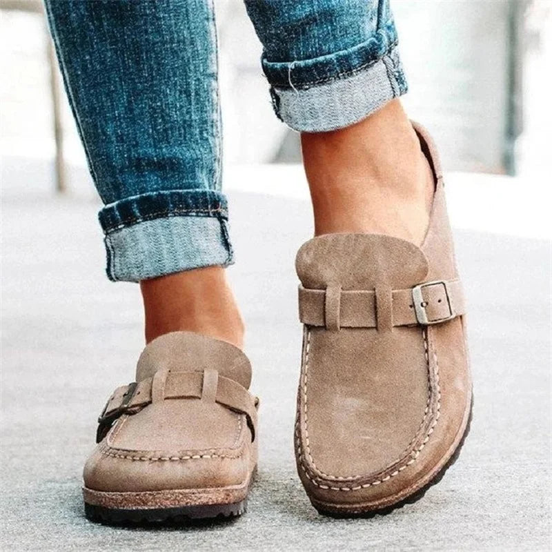 Women Slippers Retro Slip Comfort Flat Sandals Summer Casual Slides Zpaxo Khaki 44