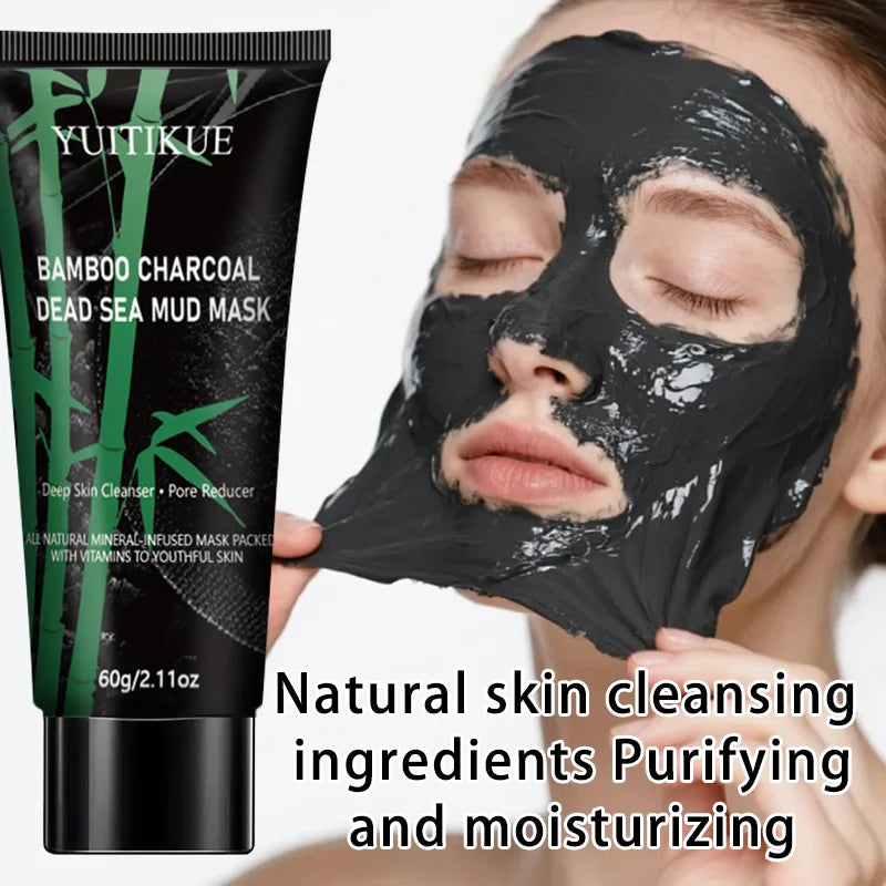 Bamboo Charcoal Dead Sea Mud Mask – Deep Cleansing 60g Peel-Off Face Mask Zpaxo