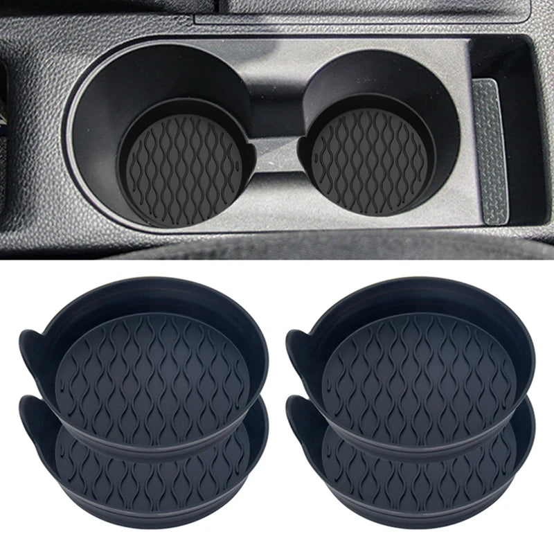 Car Cup Holder Coaster Silicone Insert Universal Non-slip Holders