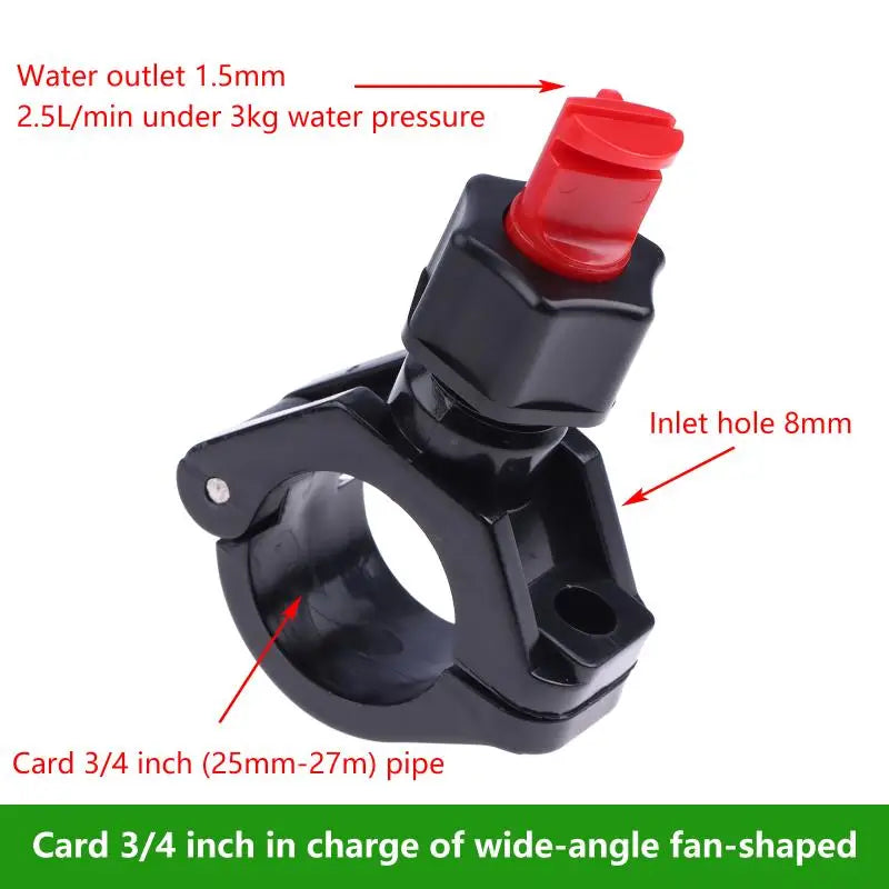 Quick Release Clip Flat Fan Nozzle Wide Angle Eyelet Spraying Clamp Fast Change For Vehicle Washing Industrial Use Zpaxo 3 of 4 inch