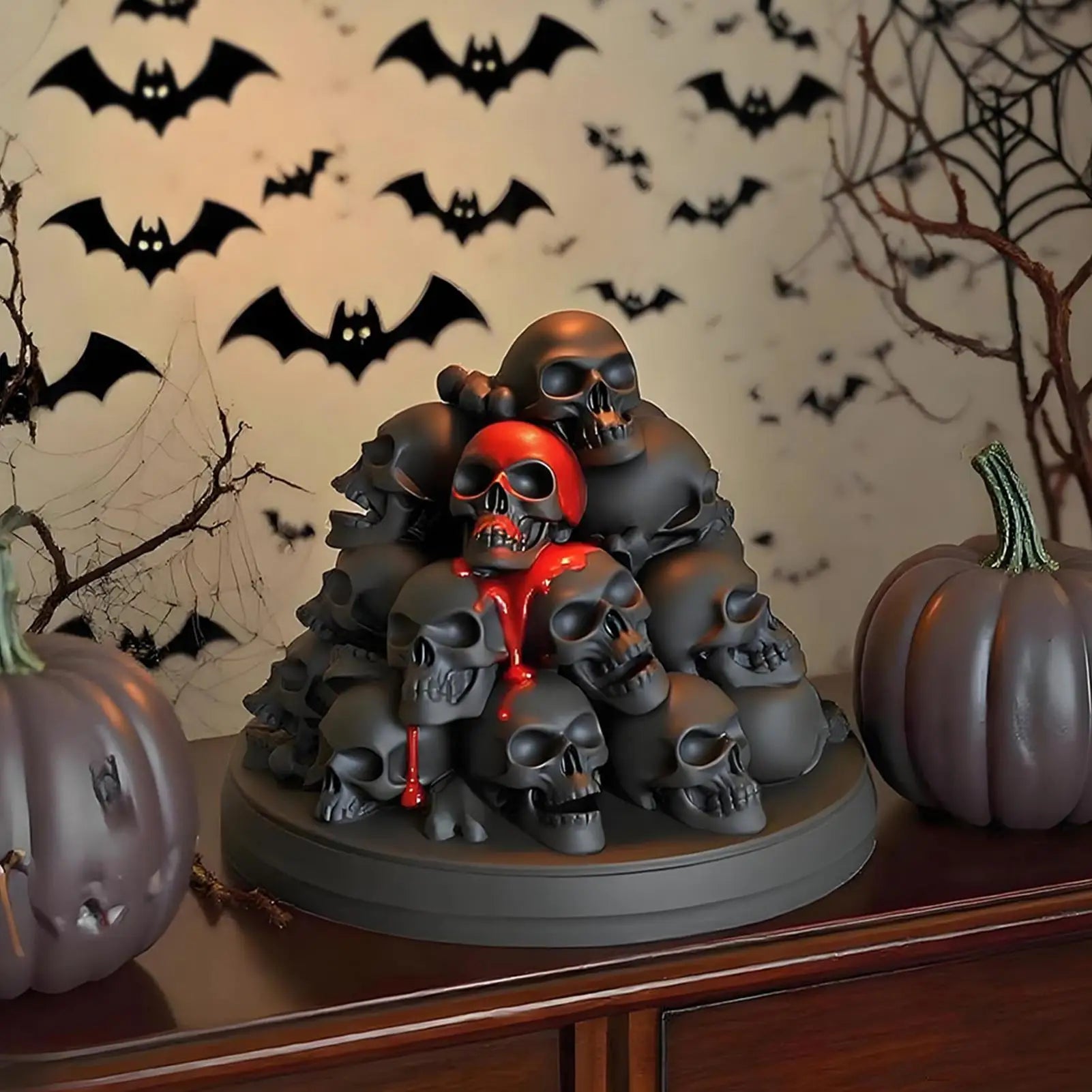 Halloween Skull Candle Mold Mountain Wax Making Moulds Party Casting