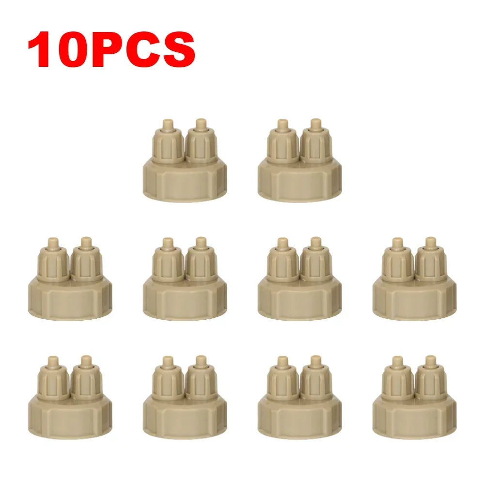Aquarium CO2 System Generator Bottle Cap Fish Tank Live Plant DIY Air Diffuser Generator Tool Carbon Dioxide Reactor Instrument Zpaxo 10 pcs