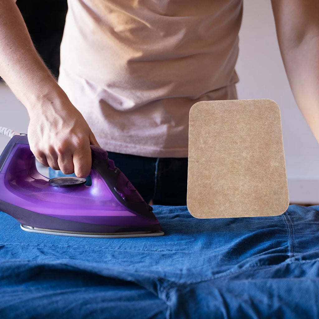 1 pc High-Temperature Resistant Wool Felt Ironing Mat - Portable Pressing Pad For Sewing & Quilting, Brown, 8" x 10", 0.47in Zpaxo