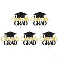Graduation Party Cake Toppers Bachelor Degree Decorations Cupcake