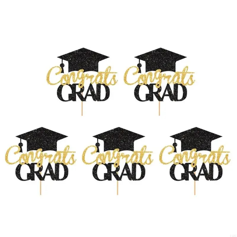 Graduation Party Cake Toppers Bachelor Degree Decorations Cupcake