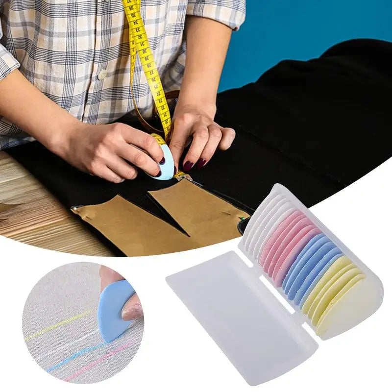 10 20 Fabric Tailor Colorful Chalk Erasable Marker Patchwork Dress Zpaxo