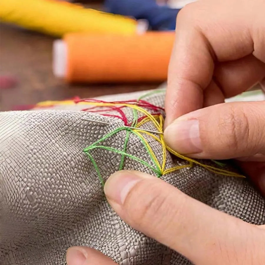 10-Pack Polyester Sewing Thread Rolls – Machine & Hand Embroidery Sewing Thread Set Zpaxo