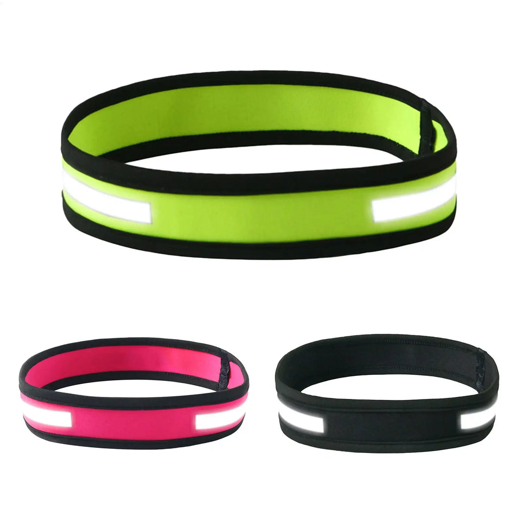 Reflective Sport Sweat Headband – Anti-Slip Elastic Sweatband Sport Sweatband Zpaxo