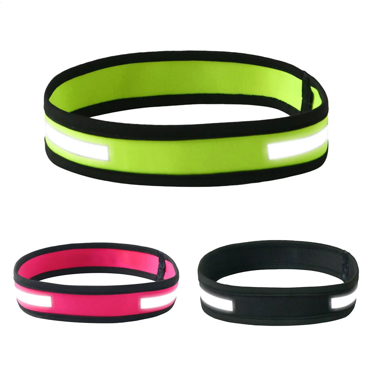 Reflective Sport Sweat Headband – Anti-Slip Elastic Sweatband Sport Sweatband Zpaxo