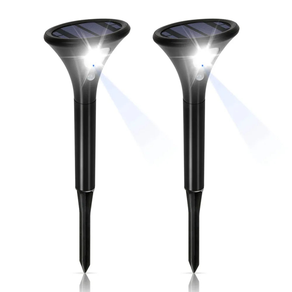 Solar Light Outdoor RGB Waterproof Motion Sensor Ground Lamp Path Zpaxo 2Pcs -White China Mainland
