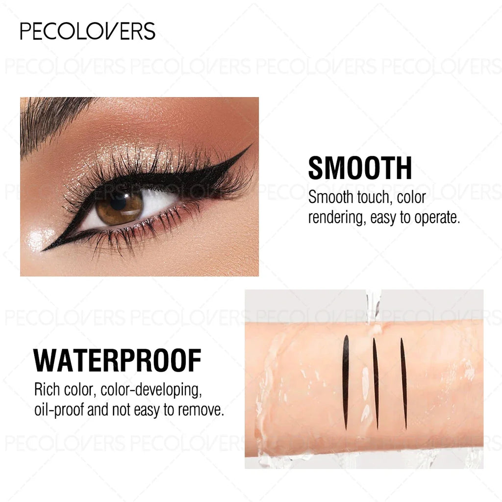 1PC Sleek Smooth Liquid Eyeliner & Eyebrow Pen - Waterproof, Effortless To Apply, Ultra-Lightweight Zpaxo