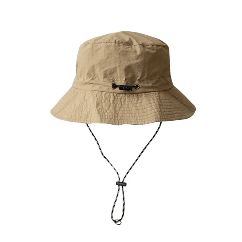 Outdoor fisherman hat with storage basin hat thin waterproof quick drying mountain hat men's sun shading and sun protection hat Zpaxo