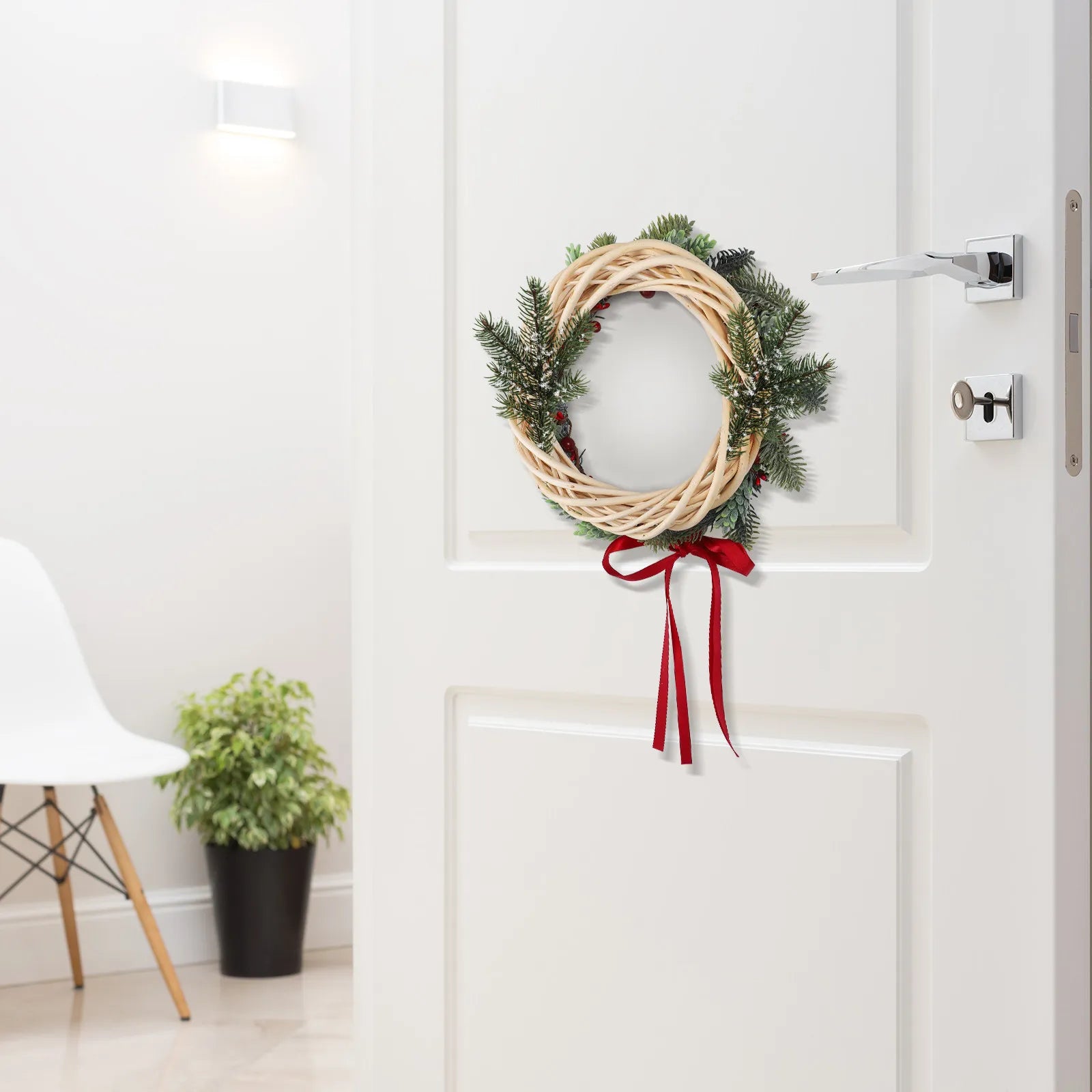 Hand-woven Natural Rattan Grapevine Wreath DIY Base Christmas Wedding