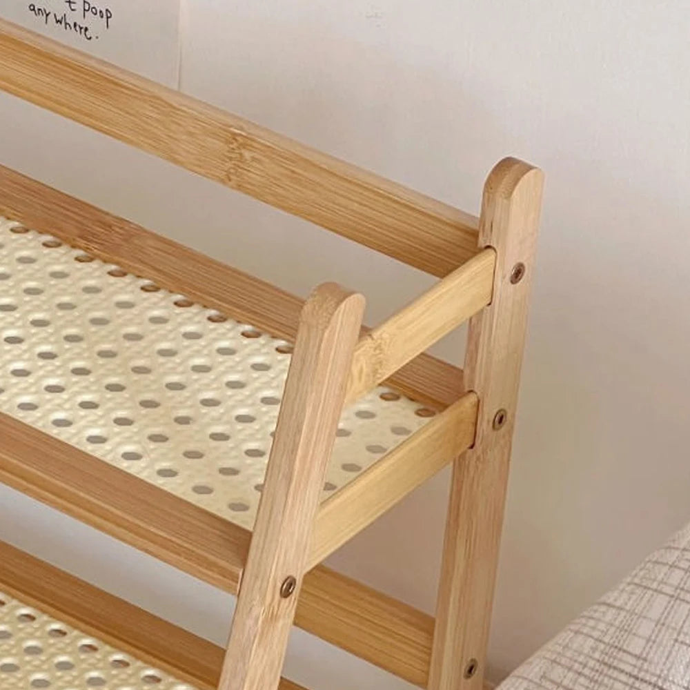 Bamboo Rattan Desktop Shelf Organizer – Cup & Sundry Holder Desktop Shelf Organizer Zpaxo