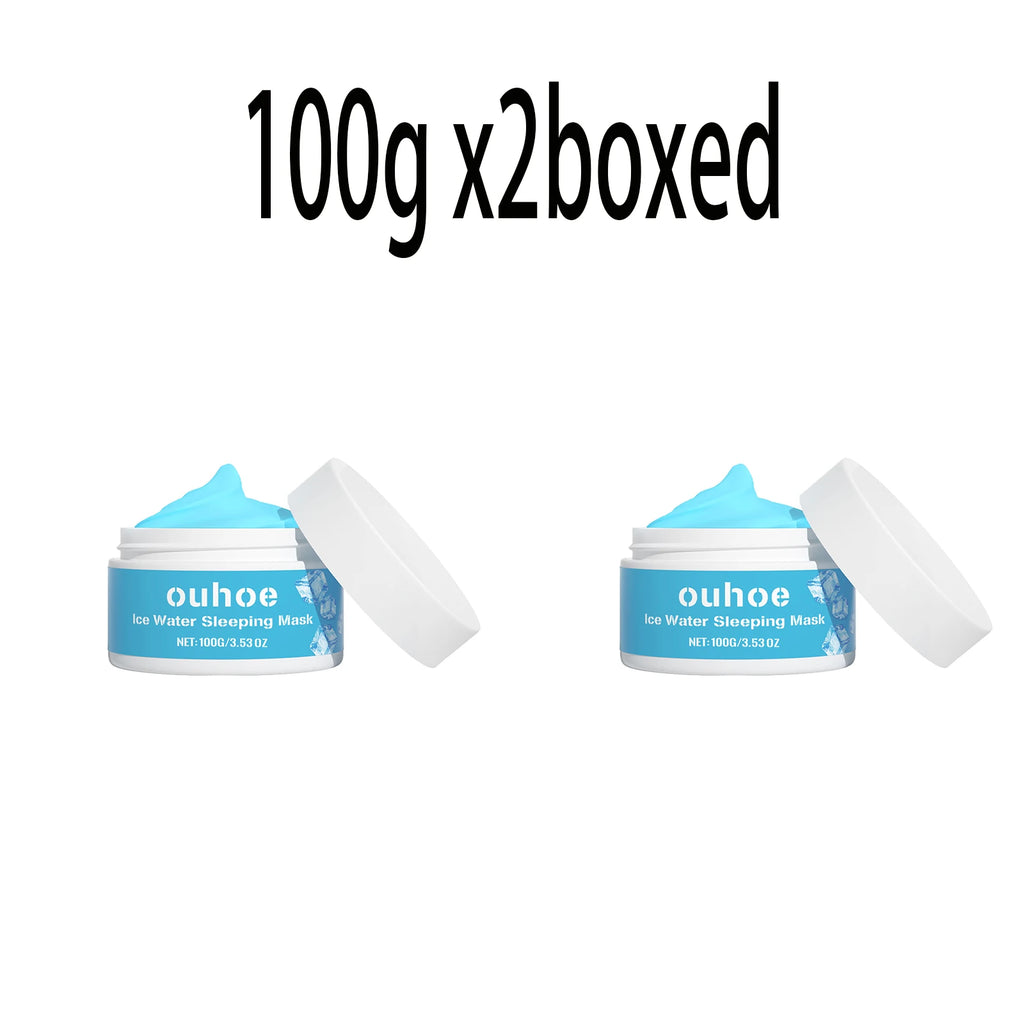 Moisturizing Sleeping Mask Fade Melanin Remove Dark Spots Shrink Pores Anti-Aging Hydrating Whitening Firm Wash-Free Face Mask Zpaxo 100g x2boxed