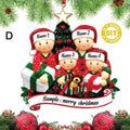 Personalized Resin Family Christmas Tree Ornaments Home Decoration