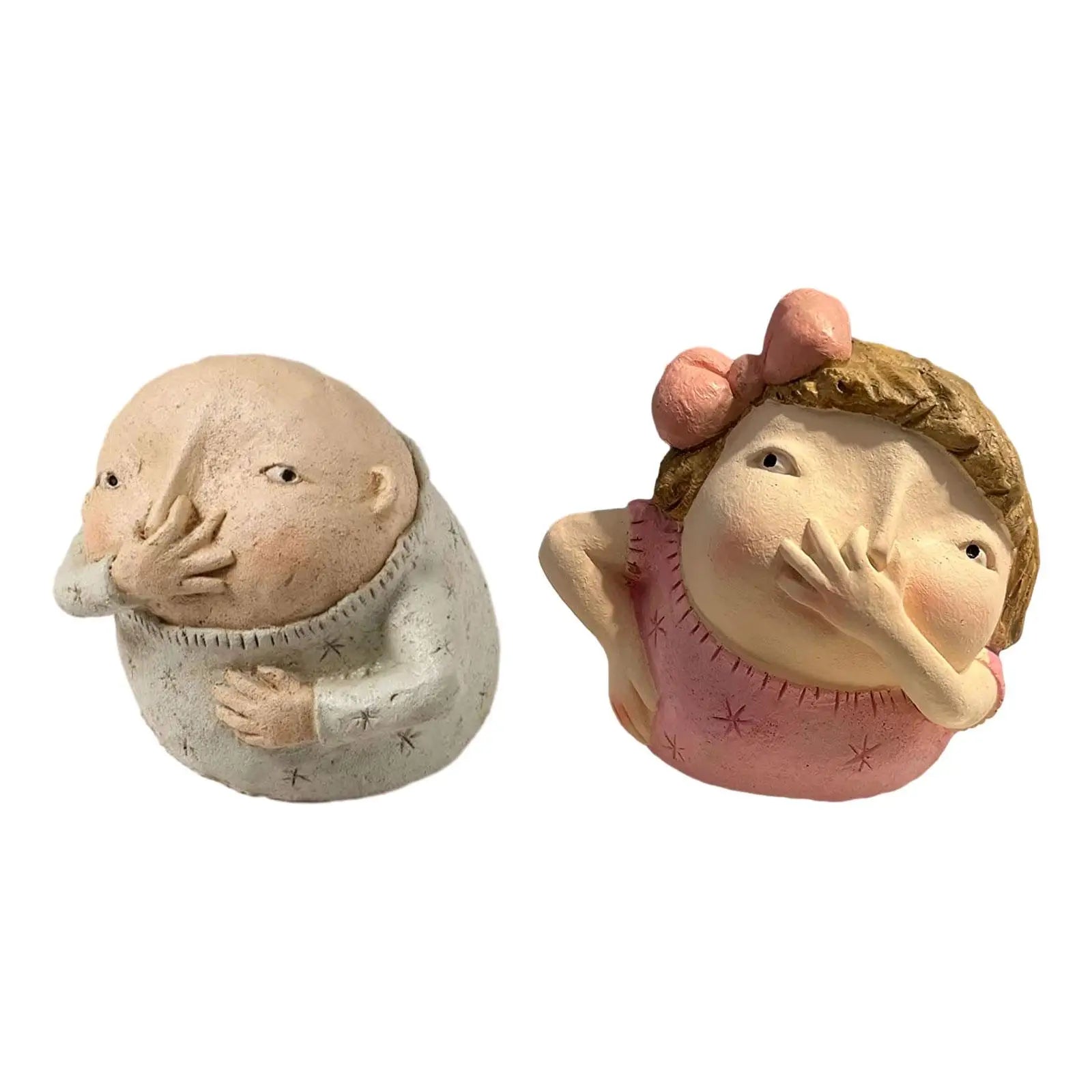 Vulgar Figurine Bathroom Decoration Creative Weird Decor Modern Art Statue Kitschy Figurine Holding Nose Bathroom Statue Zpaxo